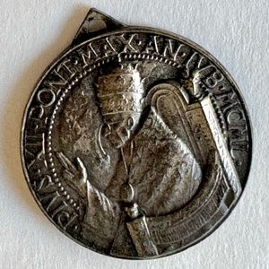 Pope Pius XII Vatican Medal Pendant, Italy